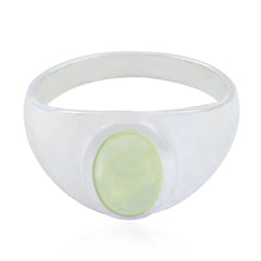 Flawless Stone Prehnite Sterling Silver Rings Gift For Halloween