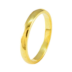 riyo eccellente anello in argento con placcatura in oro giallo con pietra di ametista a forma rotonda con montatura a punta, anello anniversario con gioielli personalizzati