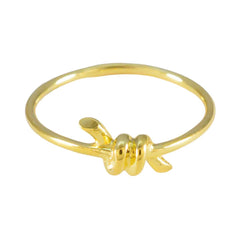 Riyo – bague en argent rare avec placage en or jaune, pierre unie, réglage de la lunette, bijoux faits à la main, bague de noël