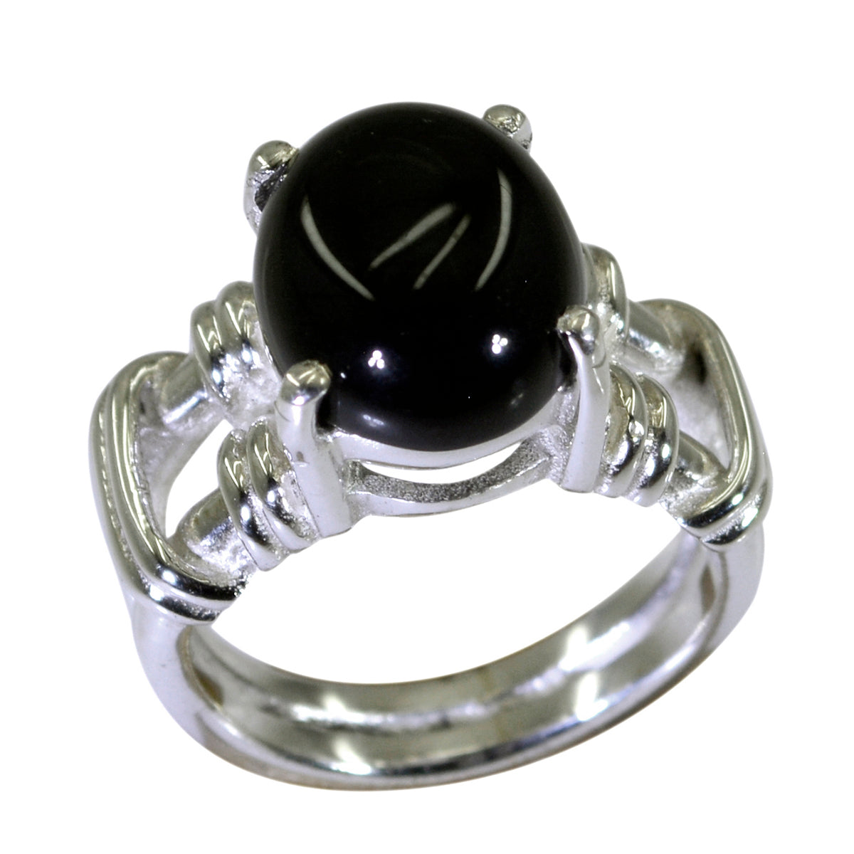 Genuine Gem Black Onyx Sterling Silver Ring Hanging Jewelry Organizer