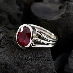 Glamorous Gem Indianruby 925 Sterling Silver Ring Jewelry Stands