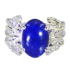 Good Gemstones Lapis Lazuli 925 Sterling Silver Ring Roman Jewelry