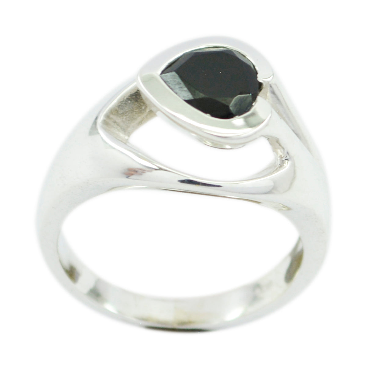 Gorgeous Gemstone Black Onyx Sterling Silver Ring Jewelry For Moms