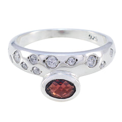 Gorgeous Stone Garnet 925 Sterling Silver Rings Fashion Jewelry Online