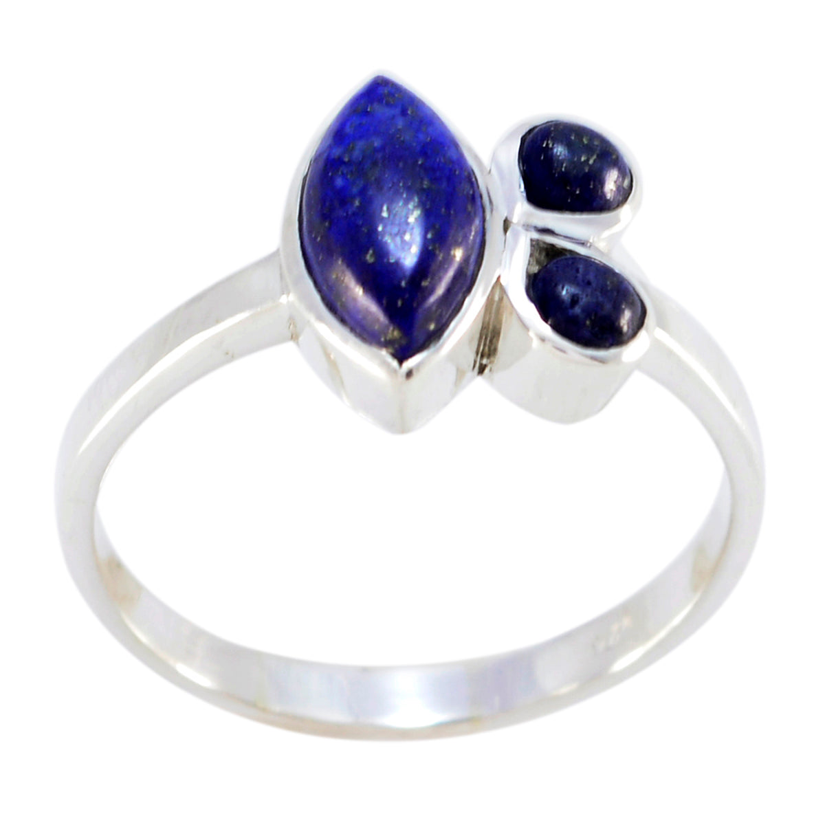 Grand Gem Lapis Lazuli Silver Ring Standing Mirror Jewelry Armoire