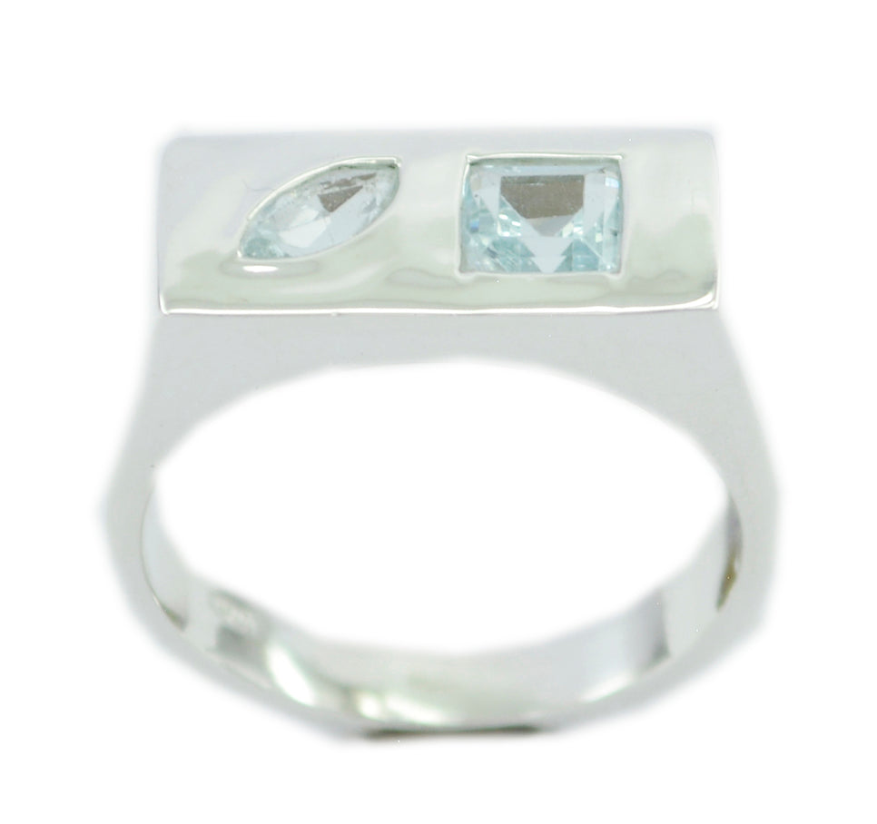 Handmade Gemstone Blue Topaz Sterling Silver Rings Jewelry Trends