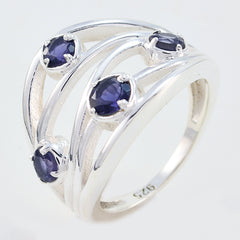 Hot Stone Iolite 925 Sterling Silver Ring Mother And Daughter Jewelry