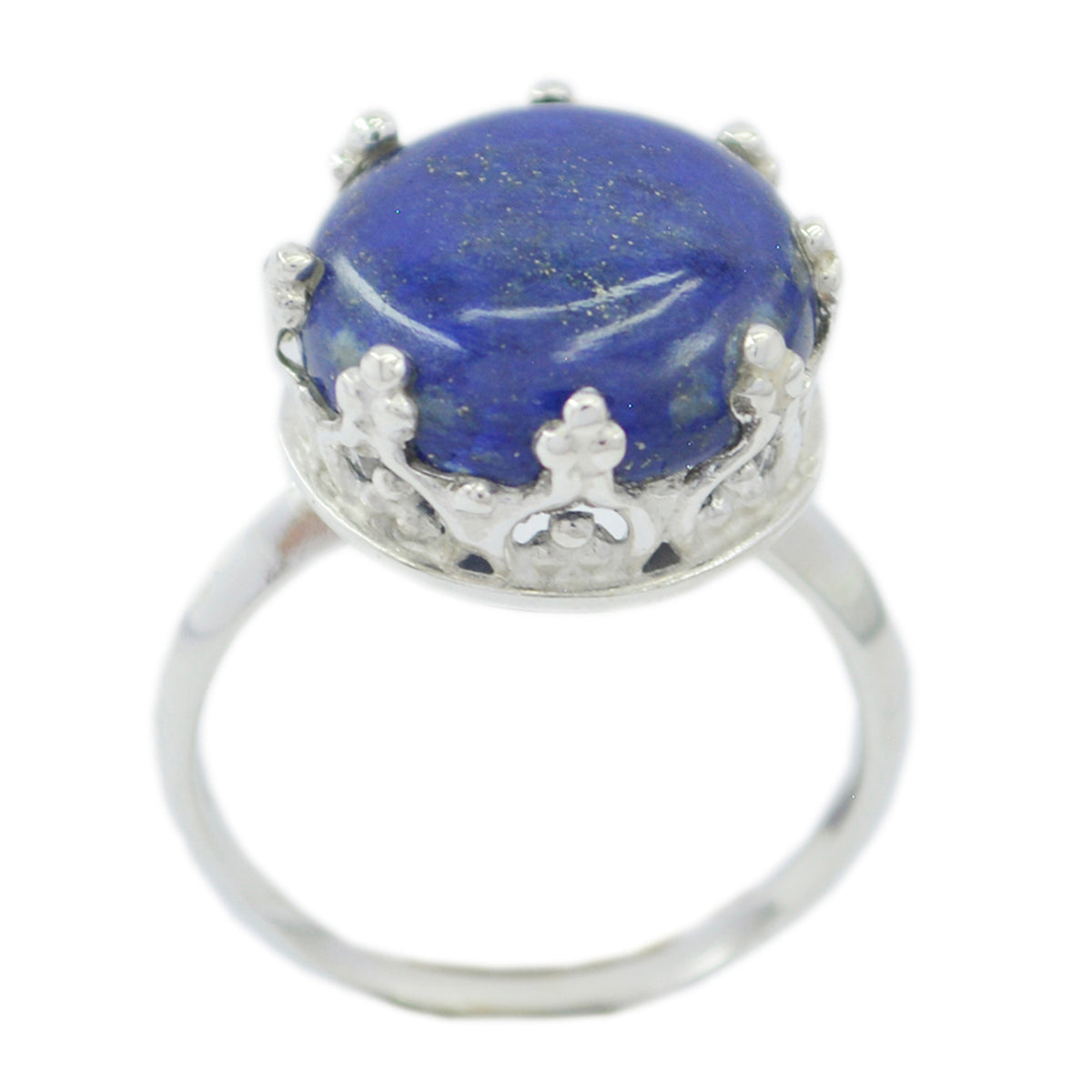 Indian Gemstone Lapis Lazuli 925 Sterling Silver Ring Silver Jewelry