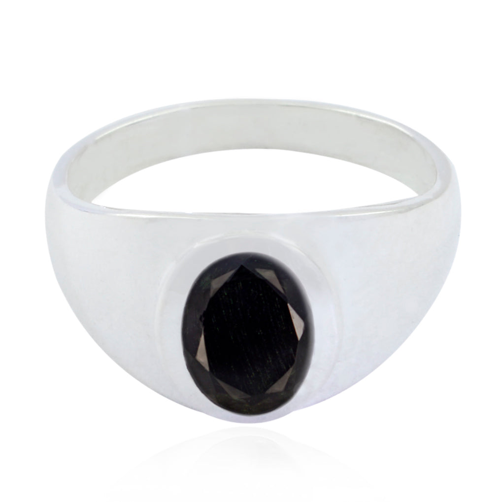 Jaipur Gemstone Black Onyx 925 Sterling Silver Rings Highest Seller