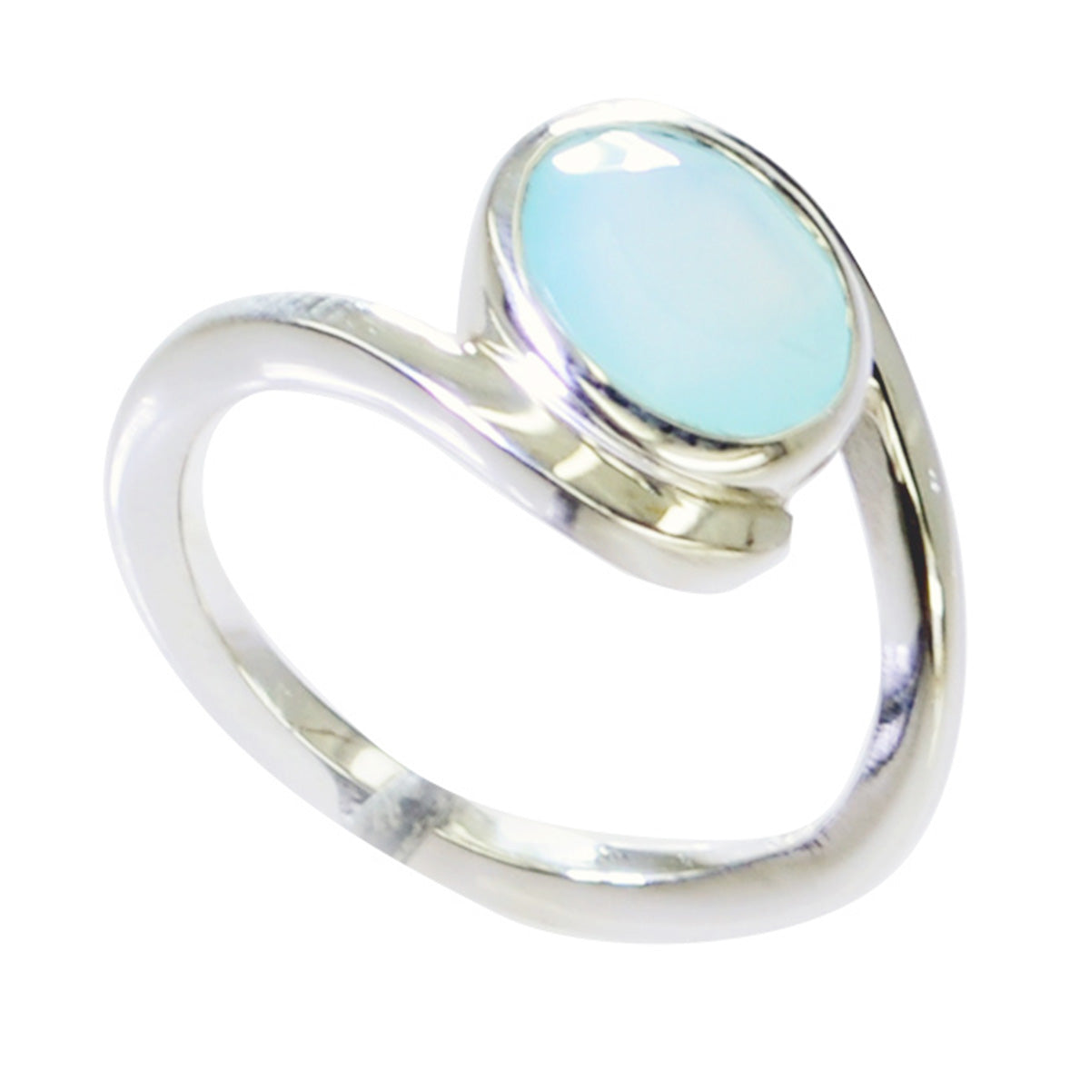 Magnificent Gem Chalcedony 925 Silver Ring Over The Door Jewelry Armoire