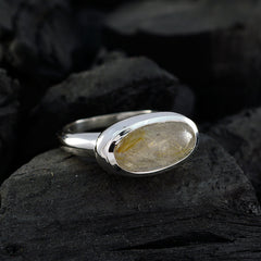 Magnificent Gem Rutile Quartz Sterling Silver Ring Jewelry Definition