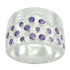 Marvelous Gem Amethyst Sterling Silver Ring Closest Jewelry Store