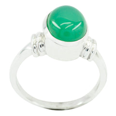 Marvelous Gemstones Green Onyx 925 Sterling Silver Ring Jewelry Box