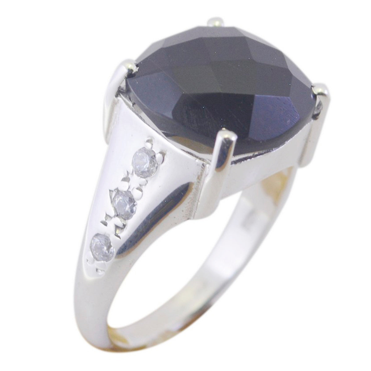 Nice Gemstones Black Onyx 925 Silver Ring Jewelry Design Software