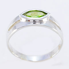 Nice Gemstones Peridot 925 Sterling Silver Ring Gift For Children Day