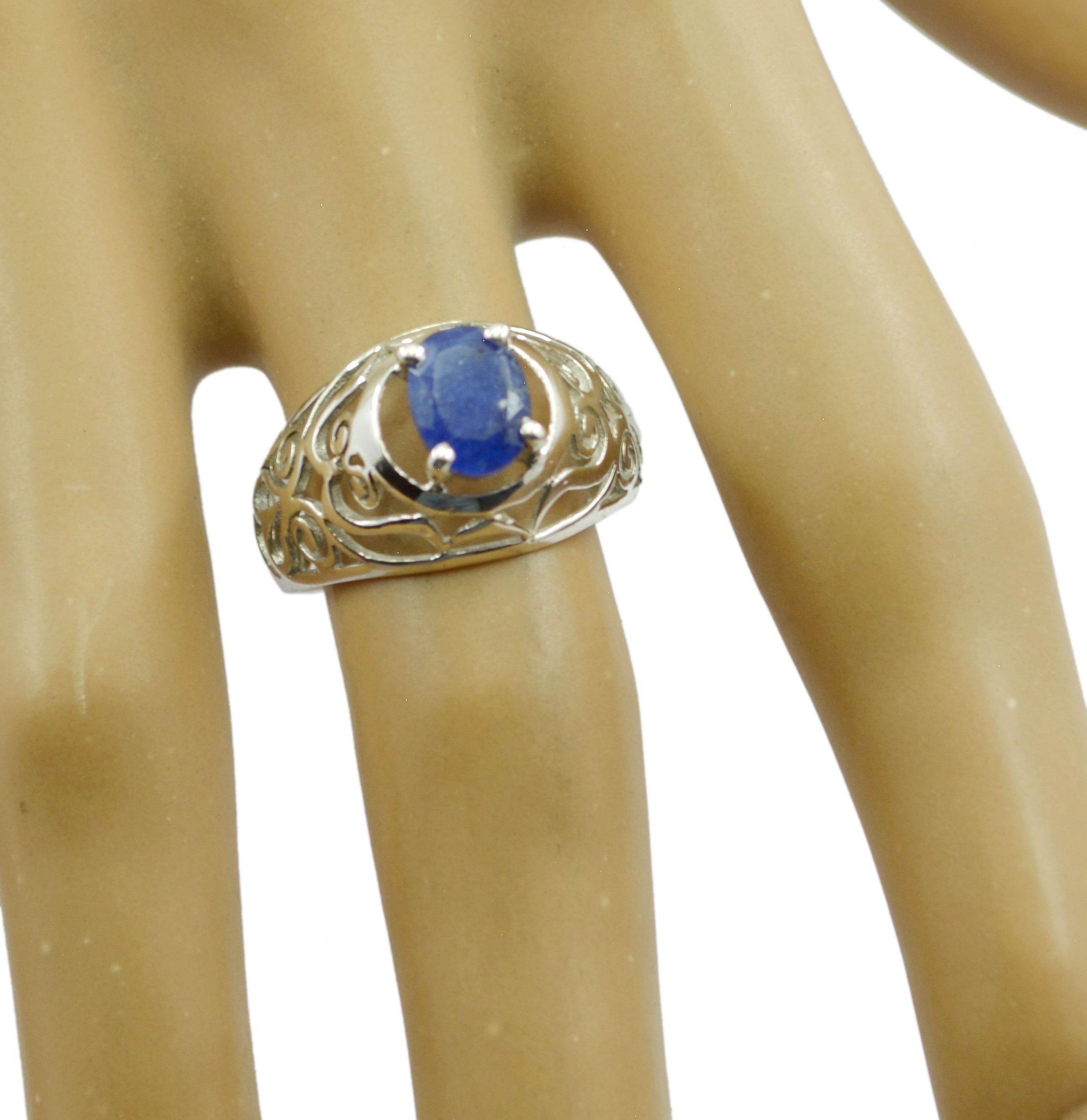 Nubile Gem Indiansapphire 925 Sterling Silver Ring Jewelry Supply Store