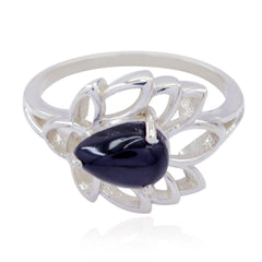 Pleasing Gemstones Black Onyx Sterling Silver Rings Jewelry For Sale