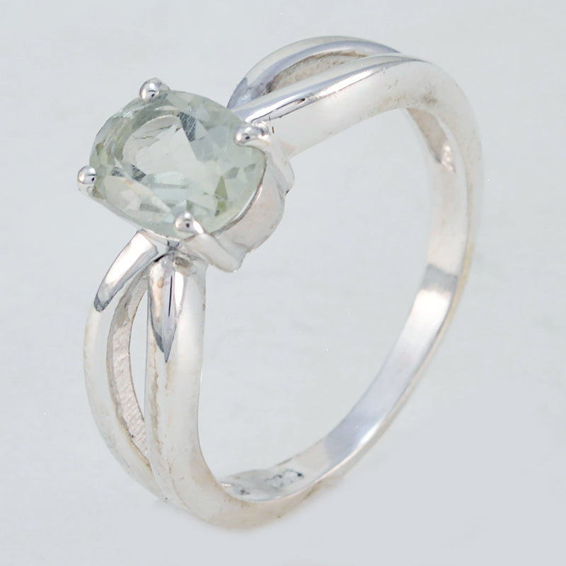 Prettyish Gem Green Amethyst 925 Silver Ring Handmade Jewelry Ideas