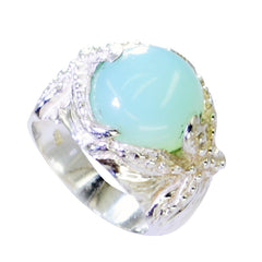 Prettyish Gems Chalcedony 925 Silver Rings Personalized Jewelry Boxes