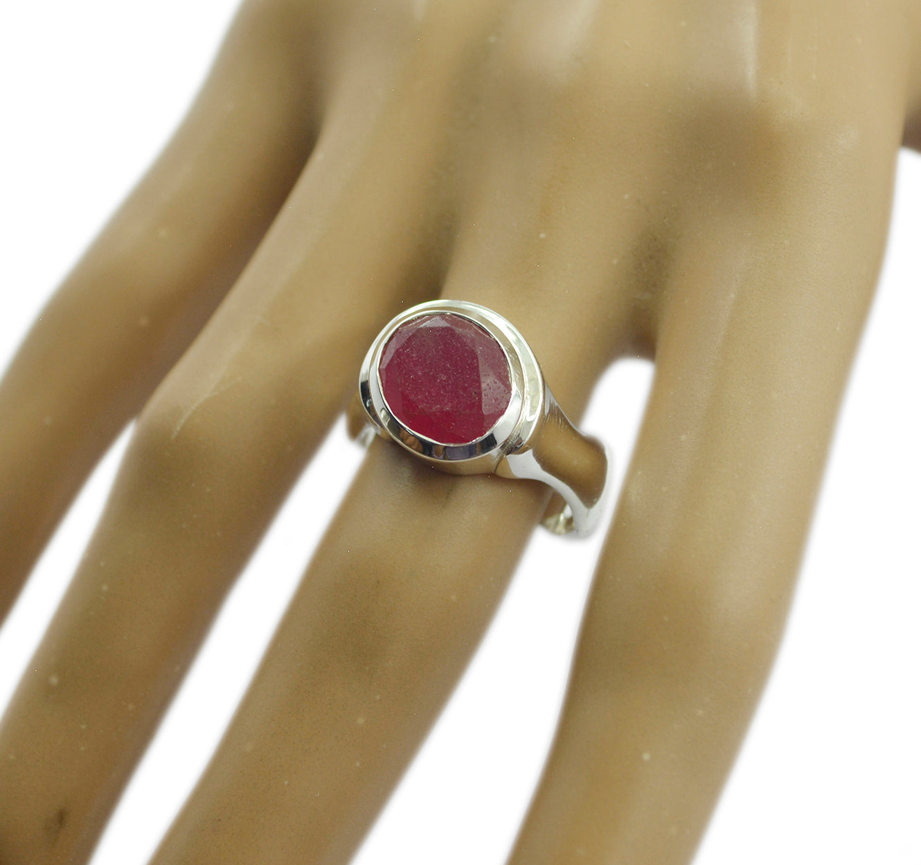 Pulchritudinous Gem Indianruby Sterling Silver Ring Jewelry Near Me