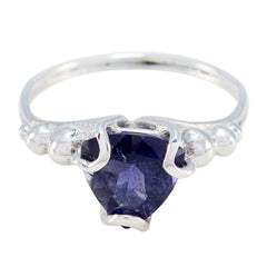 Pulchritudinous Gemstone Iolite 925 Silver Ring Pandora Jewelry App