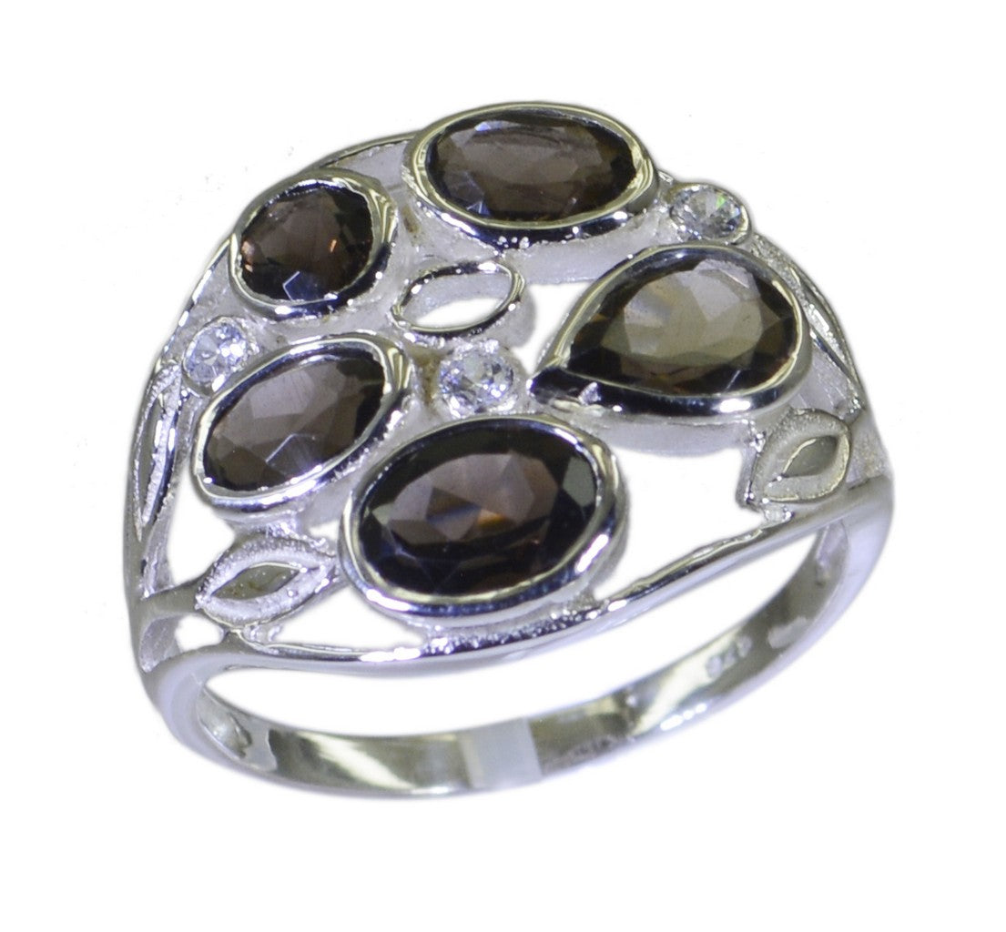 Radiant Gems Smoky Quartz Sterling Silver Rings Jewelry Supply Store