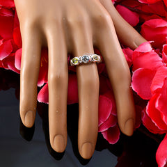 Rajasthan Gem Multi Stone Sterling Silver Ring Best Friend Jewelry