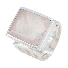 Ravishing Gemstone Rose Quartz Silver Ring Jewelry Armoire Mirror