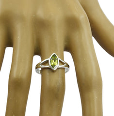 Refined Gems Peridot 925 Sterling Silver Ring Gift For Christmas Day