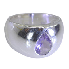 Resplendent Gem Amethyst Sterling Silver Ring Gift For New Years Day