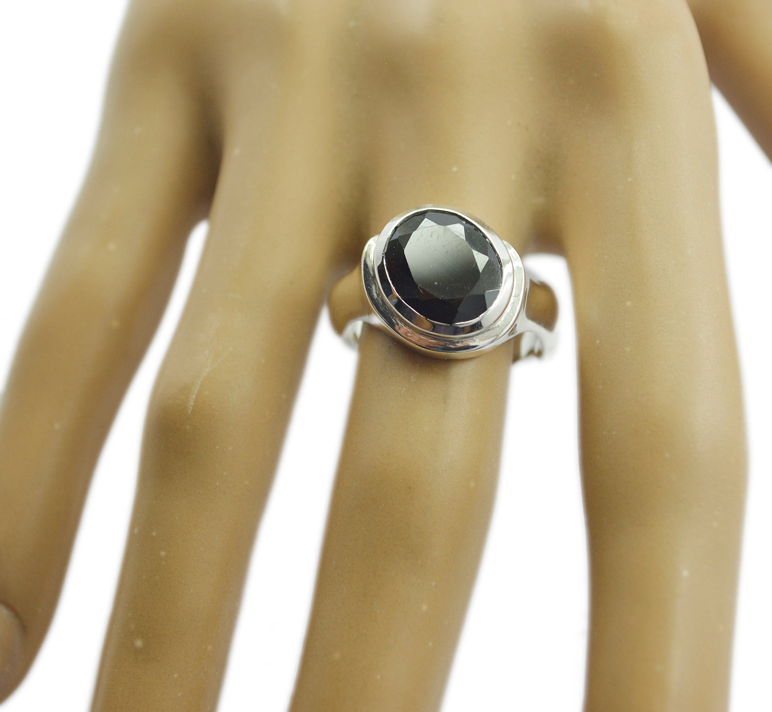 Riyo Appealing Gemstone Garnet Sterling Silver Rings Bee Jewelry