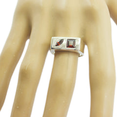 Riyo Attractive Gemstones Garnet 925 Silver Ring Christian Jewelry