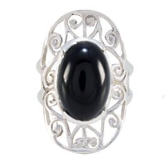 Riyo Bonny Gems Black Onyx 925 Sterling Silver Rings Handmade Gift
