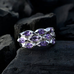 Riyo Bonny Gemstone Amethyst 925 Sterling Silver Rings Dior Jewelry