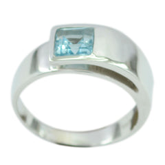 Riyo Bonny Gemstones Blue Topaz Sterling Silver Rings Jewelry Store