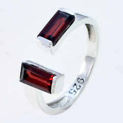 Riyo Charming Gemstone Garnet Sterling Silver Ring Fine Jewelrys