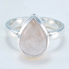 Riyo Charming Stone Rose Quartz 925 Silver Ring Jewelry Brands