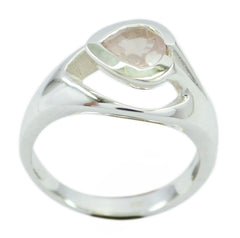 Riyo Classy Gemstone Rose Quartz Sterling Silver Ring Jewelry Buyer
