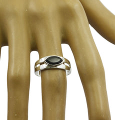 Riyo Comely Gemstones Black Onyx 925 Silver Ring Jewelry Holder