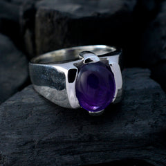 Riyo Cunning Gemstone Amethyst Sterling Silver Ring Best Jewelry
