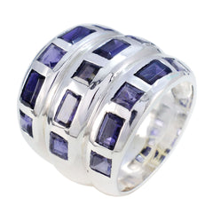 Riyo Cunning Gemstones Iolite 925 Sterling Silver Rings Mom Gift