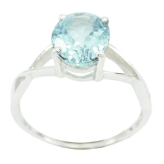 Riyo Cute Gems Blue Topaz 925 Sterling Silver Rings Jewelry Maker