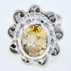 Riyo Delicate Gemstone Citrine Sterling Silver Rings Simon G Jewelry