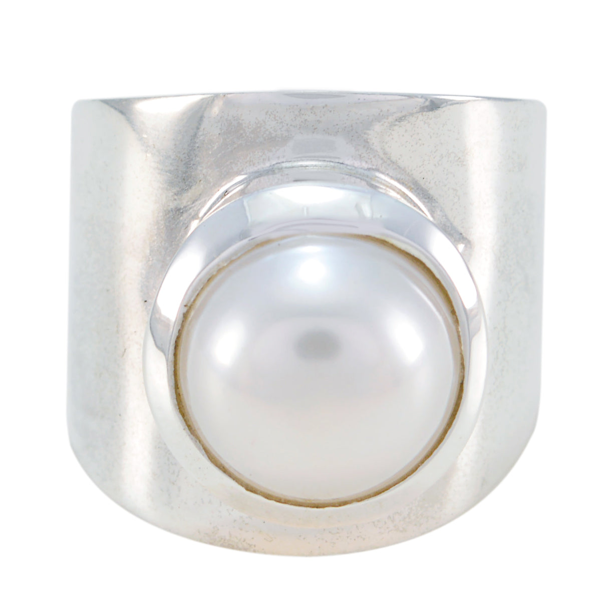 Riyo Delicate Gemstones Pearl Solid Silver Rings Design Jewelry