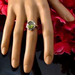 Riyo Delicate Gemstones Peridot 925 Sterling Silver Ring Gemstones