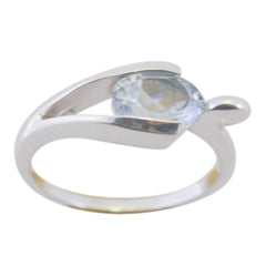 Riyo Delicate Stone Blue Topaz Sterling Silver Ring Jewelry Making