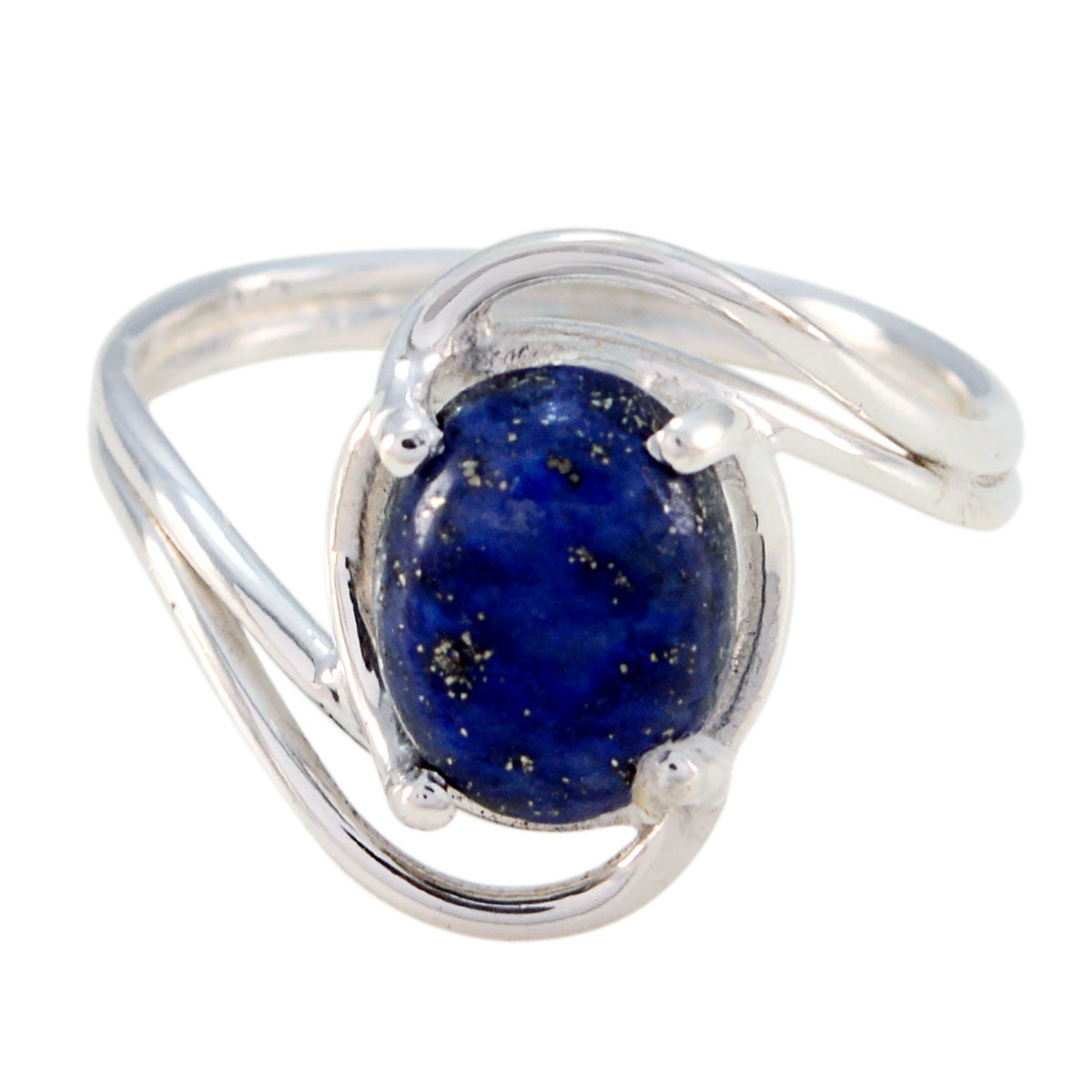 Riyo Designer Stone Lapis Lazuli Solid Silver Rings Sapphire Jewelry