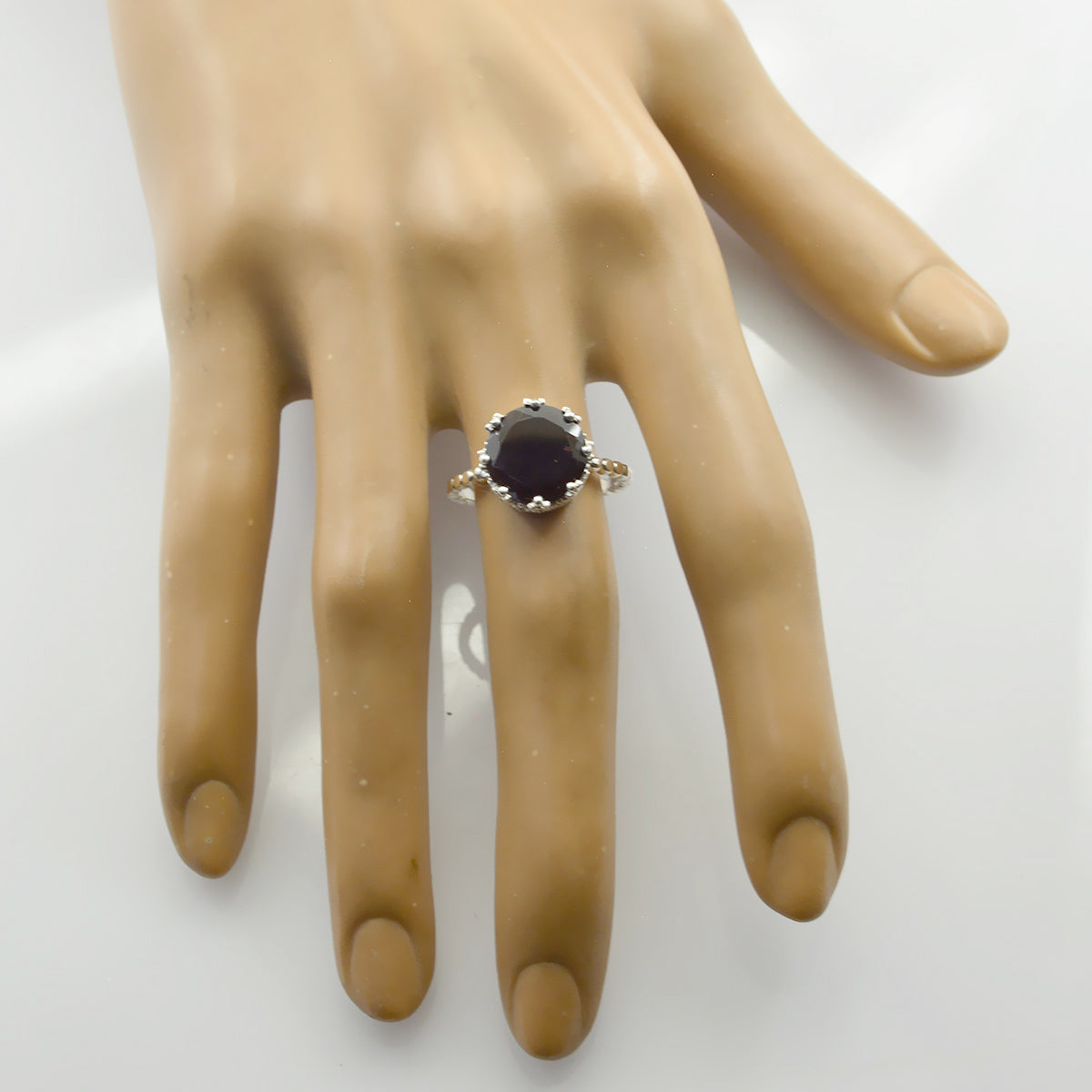 Riyo Dollish Gemstones Garnet Sterling Silver Rings Bone Jewelry