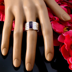 Riyo Elegant Gem Amethyst 925 Sterling Silver Ring Christian Jewelry