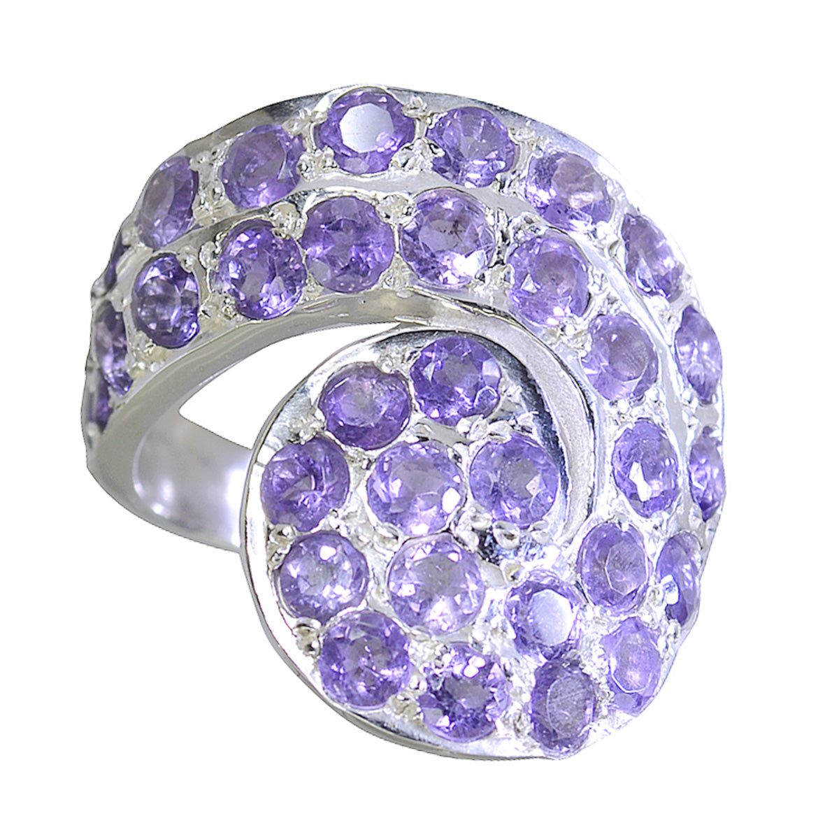 Riyo Exporter Gems Amethyst 925 Sterling Silver Ring Dream Jewelry